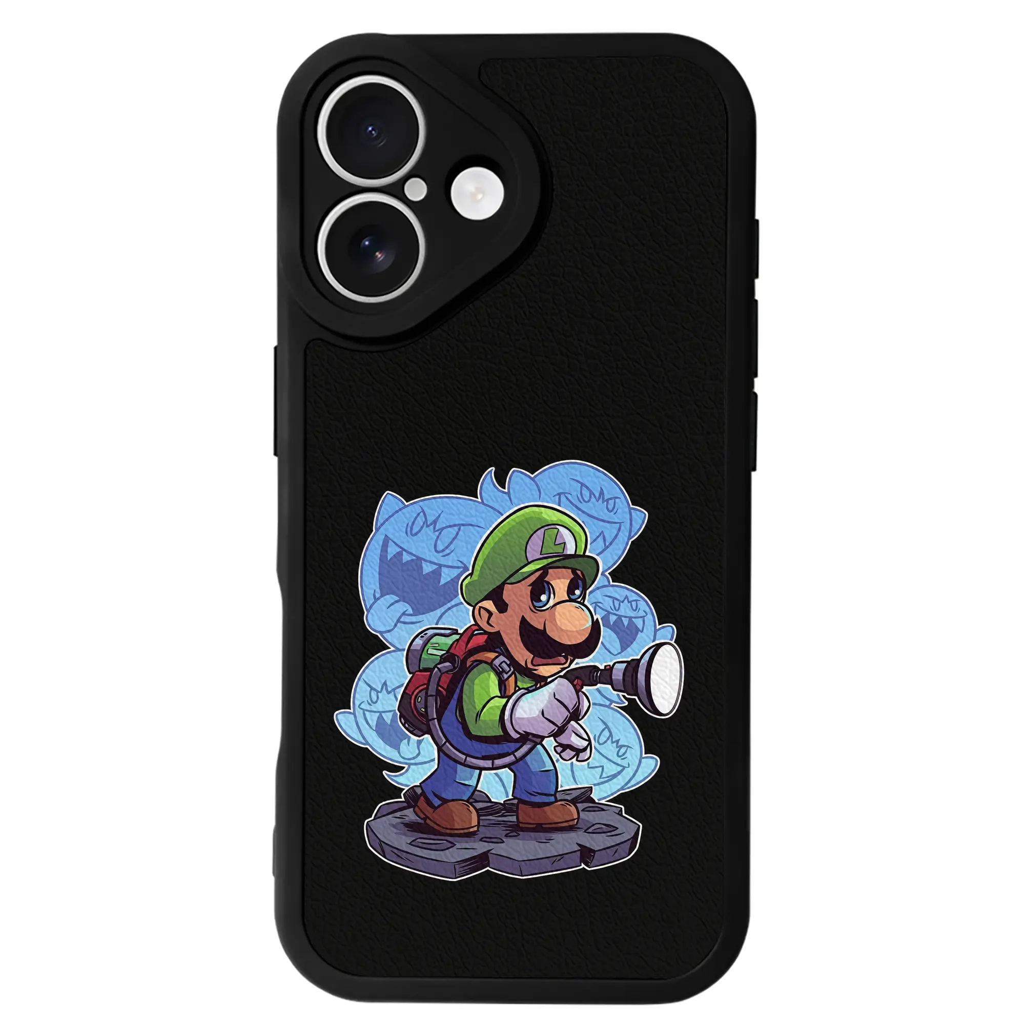 マリオ グッズ ルイージ - IPhone 16シリーズ対応 ・ シリコンスマホケース ・ レザー調 ・ 高精度フィット ・ 耐衝撃 ・ ワイヤレス充電対応 ・ 精密カット